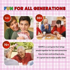 3Z Living Swipe Card Game – Fun & Strategy for14+, Adults, Seniors – 2 to 8 P…