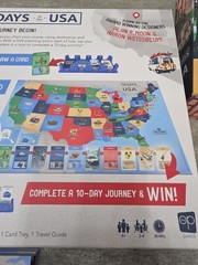 USAopoly 10 Days in The USA Family Road Trip Board Game Learn About US America