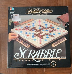 RARE Vintage Deluxe Turntable Scrabble “1989 Edition by MB