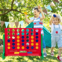 Jumbo 4-to-Score Connect Game Set – Giant Connect Four on Wall or Table with Bag