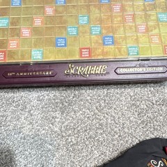 Scrabble 50th Anniversary Collector’s Edition 1988 Complete Board Game NO BOX