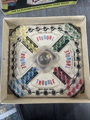 Vintage Trouble Board Game 1965 Complete With Original Pieces And Box (No Bag)