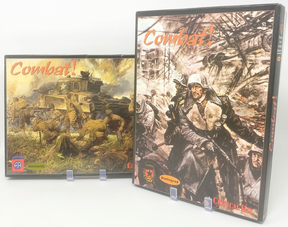 Lot of 2 Combat! Military Board Games Complete UNPUNCHED NIB Normandy Stalingrad