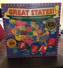 Great States Board Game International Playthings 1999 Geography New Sealed NIB