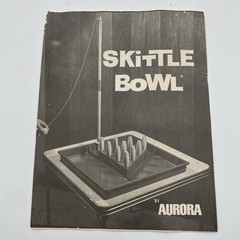 Vtg The Original Skittle Bowl Board Game Complete 3 Ex Pins Score Cards Manual