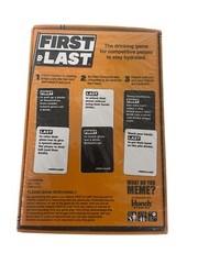 First & Last Drinking Game Competitive Fun Party Game for Adults 21+
