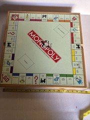 Deluxe Solid Wood Cabinet Monopoly + Clue + 6 Classic Games Chess Checkers Cards