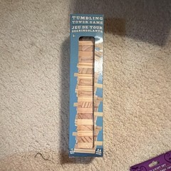 Greenbrier Tumbling Tower Stacking Game Wooden Blocks 72pc 2-4 Players Ages 6+