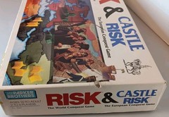 Risk & Castle Risk Board Game 2 in 1 Vintage Parker Brothers Incomplete AS IS