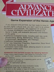 ADVANCED CIVILIZATION and CIVILIZATION (2 in 1 Box) Avalon Hill Board Games 1991
