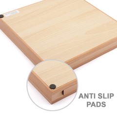 12-Inches Wooden Go Board Game Set with Drawers, Goban Game Board with Stones