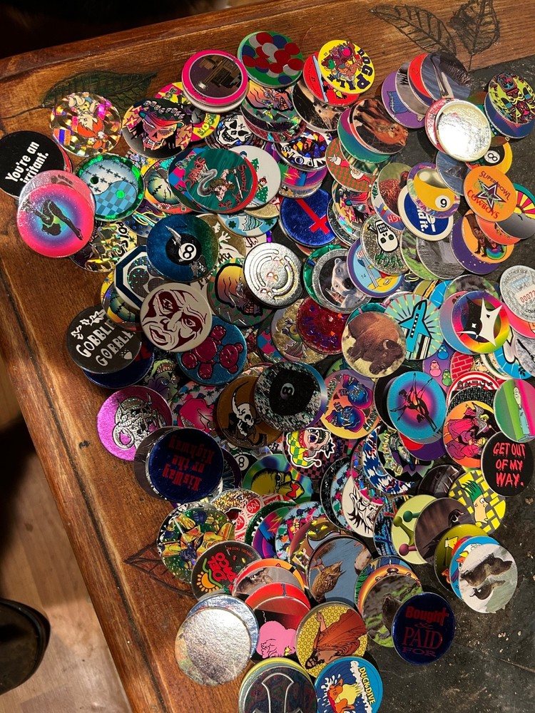 Vintage 90 ’s POG Collection – Lot of 190+ POGs As Seen In Photos