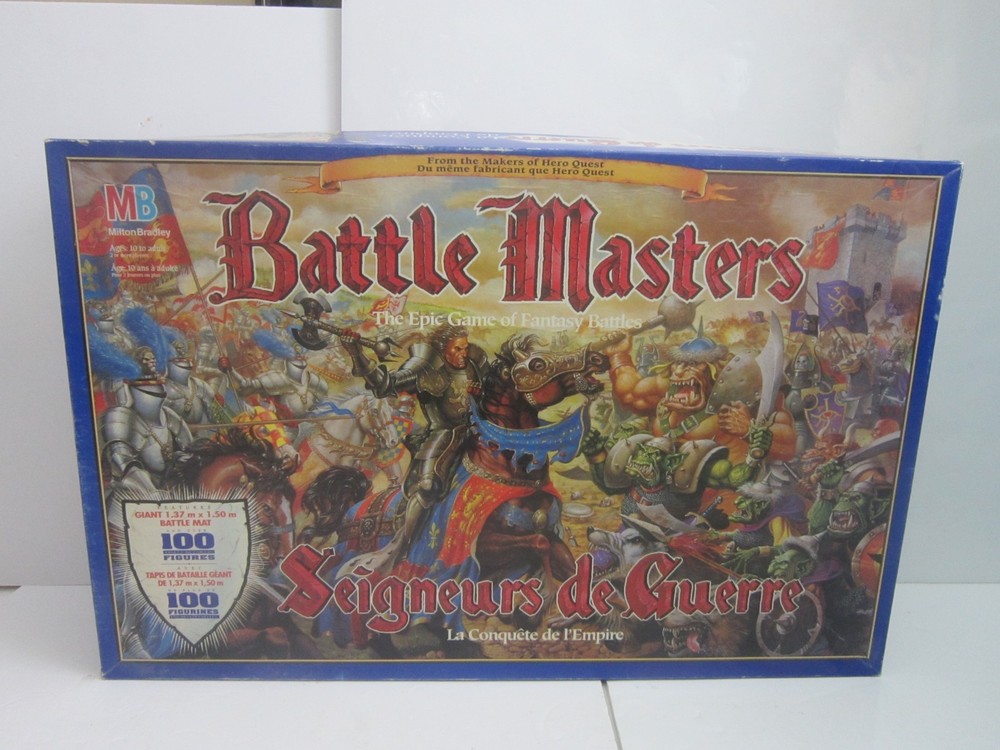 Vintage Milton Bradley Battle Masters Board Game 1992 Edition Nearly Complete