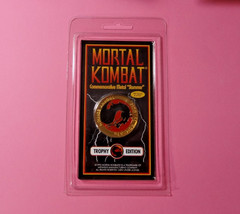 Pogs * 1990s * MORTAL KOMBAT * 18K Gold Plated Metal Slammer * FREE SHIPPING *