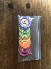 Vintage Disney 1990s Pogs Pocahontas Set of 24 Old Pogs Princess Memorabilia