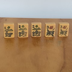 mahjong tiles Flowers