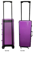 Mahjong Mahjongg EMPTY wheel Case 2 Trays for Tiles, Protective wheel Denim Bag