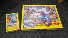 HABA Rhino Hero & Rhino Hero Super Battle Board Games COMPLETE LOT of 2 Games