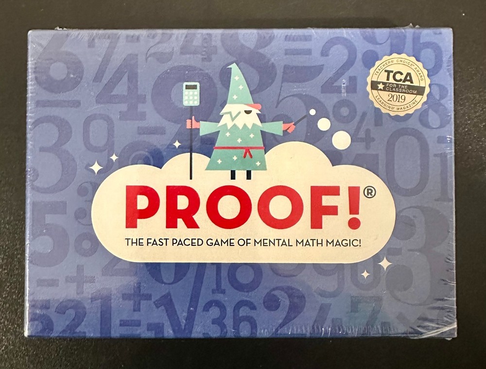 Proof! The Fast Paced Game of Mental Math Magic! Learning Game *NEW & SEALED*