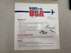 10 Days in the USA – Out of the Box – Excellent Condition 100% Complete 2007