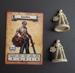 HeroQuest Zombies x2 28mm Fantasy Miniature