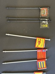 Milton Bradley Battle Masters Board Game Banners Flags Replacement Lot Of 23
