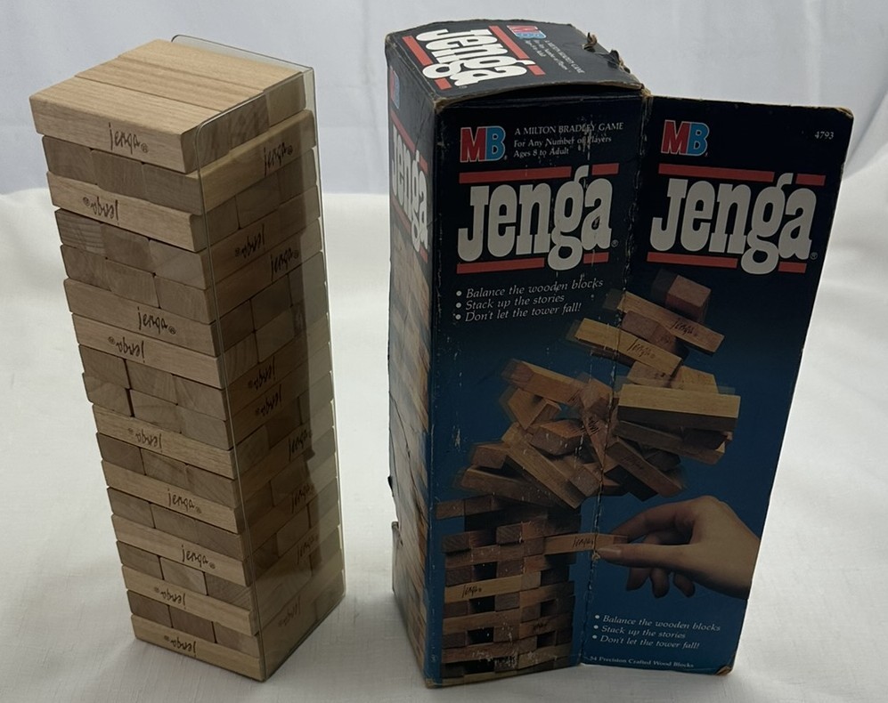 1986 Jenga Game by Milton Bradley Complete in Great Condition FREE SHIPPING