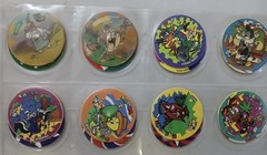 Vintage 1994 Looney Tunes Giratazos Tazos Lot 66 Pogs Sabritas Mexico Bugs Bunny