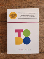 The ToDo Game Toddler Edition, Sensory Creative Fun Activity Cards