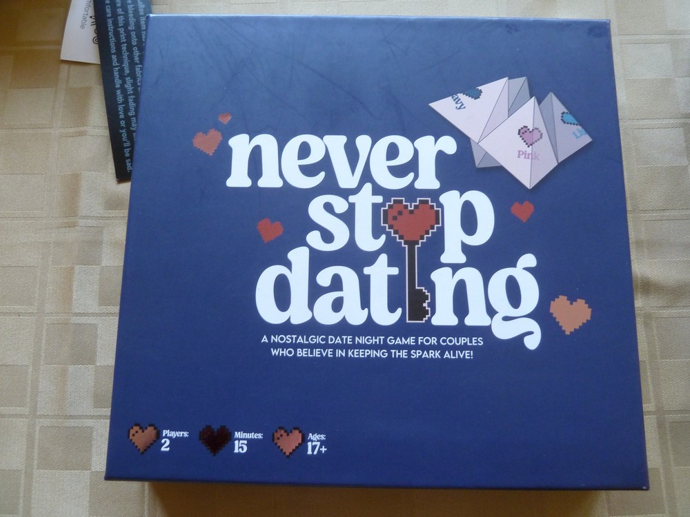 Never Stop Dating – The Ultimate Romantic Date Night Activity Game for Couples –