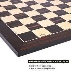AMEROUS 19 Inches Professional Wooden Tournament Chess Board with 2.0″ Square…