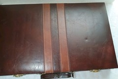 Vintage Backgammon Briefcase Set Game Folding Carry Case Brown No Manual