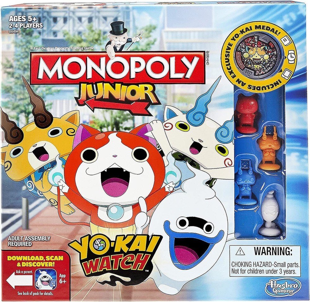 Hasbro Monopoly Junior Yokai Yo-kai Watch Edition Kids Boardgame Game NEW B6494