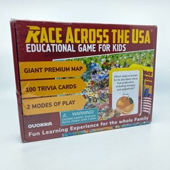 QUOKKA Race Across the USA Educational Board Game for Kids New Sealed