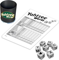 Yahtzee Words Dice Game – Family Game Night Kids 8+ & Adults