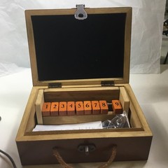 Game Shut The Box Wooden Case Dice Directions New In Box. 8x6x3 Inches Brown