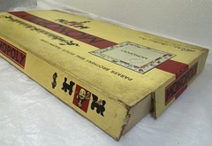 Vintage 1954 Monopoly Game Yellow Box Wooden Tokens Incomplete. See Description.
