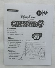 Disney Parks Guess Who Game Travel Game in Great Condition FREE SHIPPING