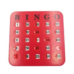 Shutter Slide Bingo Cards – 5 Pack Multi Color Extra Thick Stitched, Easy Rea…
