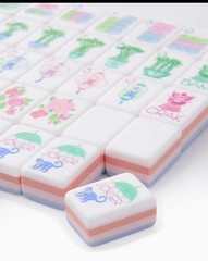 American Mahjong Game Set, 160 LIght Purple Layered Mah Jong Tiles