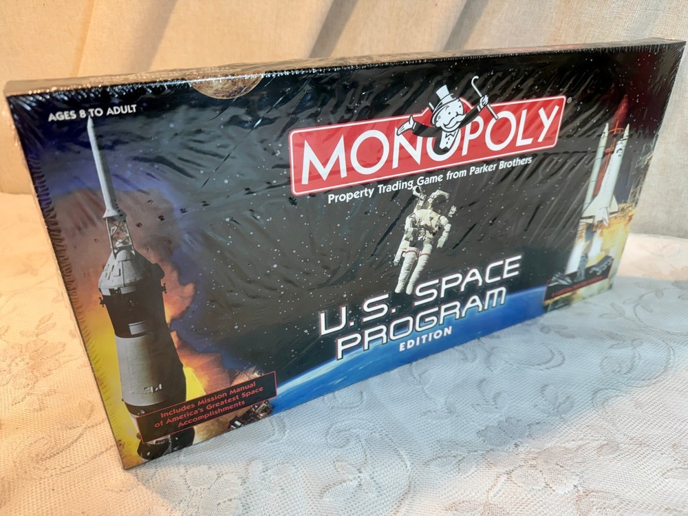 Monopoly “US SPACE PROGRAM” Board Game FACTORY SEALED W/ PEWTER TOKENS!