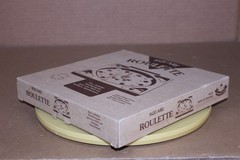 OPEN BOX / Square Roulette Board Game Wood