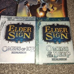 Fantasy Flight Games Elder Sign Board Game w/ 5 Expansions See Description