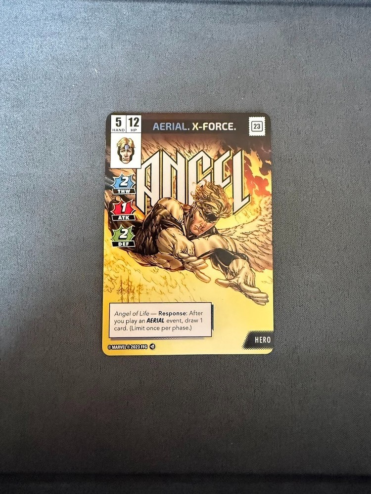 [Marvel Champions LCG] Angel (Alternate Art) – NeXt Evolution Promo Card – NM
