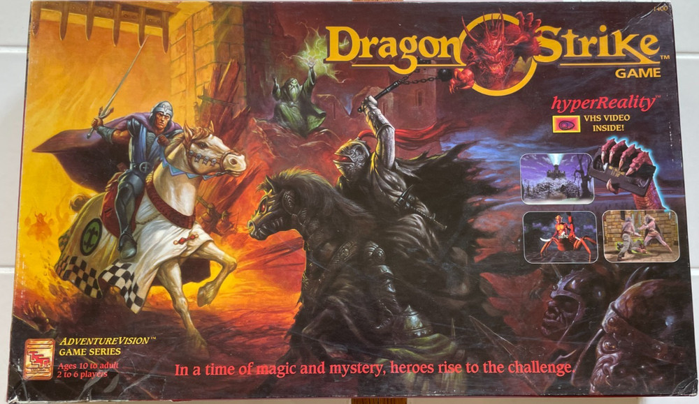 Dragon Strike Board Game – TSR 1993 – VHS Interactive – 98.5% Complete – VG