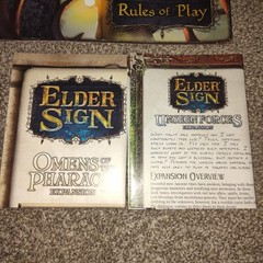 Fantasy Flight Games Elder Sign Board Game w/ 5 Expansions See Description