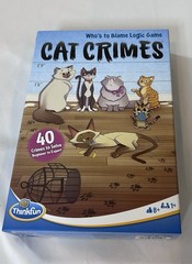 Cat Crimes Who’s to Blame Logic Game Thinkfun Problem Solving Challenges Mystery