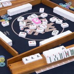 American Mahjong Set,Complete Game Kit, 166 Tiles Mahjong Tile Set with Wooden P