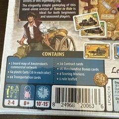NEW! Ticket To Ride Amsterdam Board Game Days of Wonder Alan R Moon Train Cards