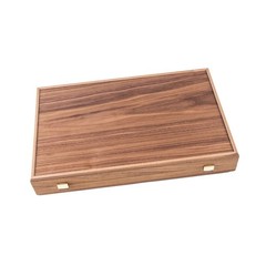 Manopoulos Premium Handcrafted American Walnut with Black Oak Backgammon Set